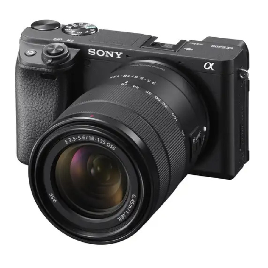 SONY A6400 (B), SONY 18-135mm LENS, K 8 F KF 09.101 PORTABLE TRIPOD, SANDISK 64GB MEMORY (CL-10) CAMERA SETUP