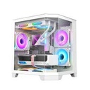 REVENGER AIR BOX MINI 5 ARGB INFINITY FANS MID-TOWER WHITE GAMING DESKTOP CASE (TEMPERED GLASS WINDOW)